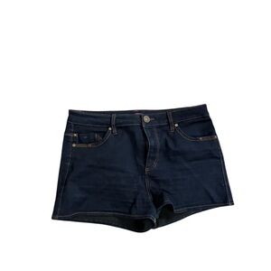 Juniors sz 11 stretchy Tinseltown dark blue denim shorts